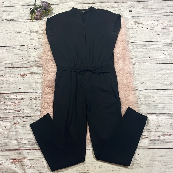 Aritzia Pants - Aritzia Babaton Donnie Black Drawstring Minimalist Jumpsuit